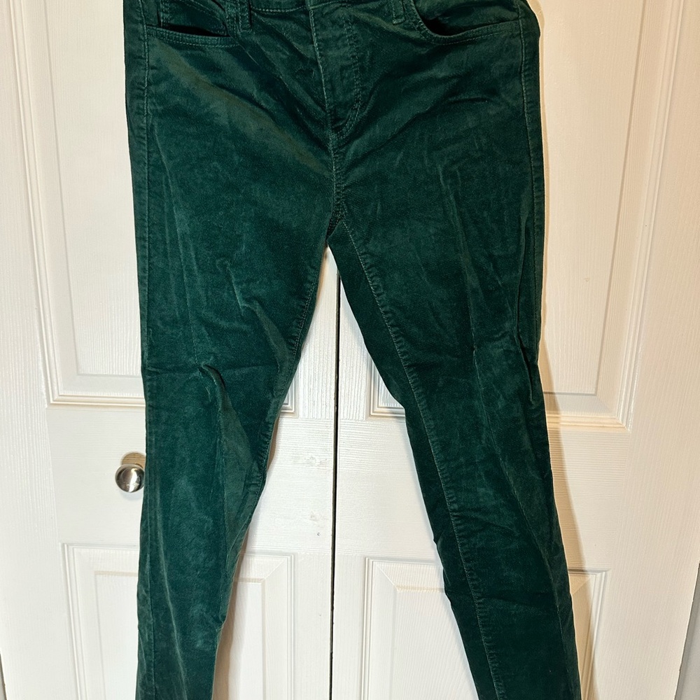 LOFT Emerald Corduroy Trousers